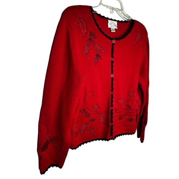Christopher & Banks Hand Embroidered Cardigan Sweater - Picture 4 of 7